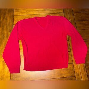 V-Neck Red Sweater